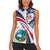 Liberia Independence Day Women Sleeveless Polo Shirt July 26 Lion Coat of Arms - Wonder Print Shop