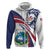 Liberia Independence Day Zip Hoodie July 26 Lion Coat of Arms - Wonder Print Shop