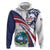 Liberia Independence Day Zip Hoodie July 26 Lion Coat of Arms - Wonder Print Shop