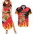 Custom Belgium 2024 Football Couples Matching Summer Maxi Dress and Hawaiian Shirt Go De Rode Duivels - Wonder Print Shop