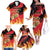 Custom Belgium 2024 Football Family Matching Off The Shoulder Long Sleeve Dress and Hawaiian Shirt Go De Rode Duivels - Wonder Print Shop