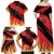 Custom Belgium 2024 Football Family Matching Off Shoulder Maxi Dress and Hawaiian Shirt Go De Rode Duivels - Wonder Print Shop