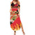 Custom Belgium 2024 Football Family Matching Summer Maxi Dress and Hawaiian Shirt Go De Rode Duivels - Wonder Print Shop