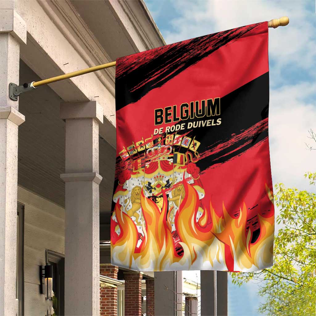 Belgium 2024 Football Garden Flag Go De Rode Duivels - Wonder Print Shop