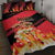 Belgium 2024 Football Quilt Bed Set Go De Rode Duivels - Wonder Print Shop