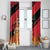 Belgium 2024 Football Window Curtain Go De Rode Duivels - Wonder Print Shop