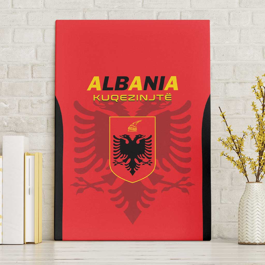 Albania 2024 Football Canvas Wall Art Come On Kuqezinjte - Wonder Print Shop