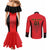 Custom Albania 2024 Football Couples Matching Mermaid Dress and Long Sleeve Button Shirt Come On Kuqezinjte