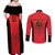 Custom Albania 2024 Football Couples Matching Off Shoulder Maxi Dress and Long Sleeve Button Shirt Come On Kuqezinjte - Wonder Print Shop