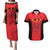 Custom Albania 2024 Football Couples Matching Puletasi and Hawaiian Shirt Come On Kuqezinjte - Wonder Print Shop