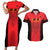 Custom Albania 2024 Football Couples Matching Short Sleeve Bodycon Dress and Hawaiian Shirt Come On Kuqezinjte - Wonder Print Shop