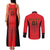 Custom Albania 2024 Football Couples Matching Tank Maxi Dress and Long Sleeve Button Shirt Come On Kuqezinjte - Wonder Print Shop