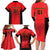 Custom Albania 2024 Football Family Matching Long Sleeve Bodycon Dress and Hawaiian Shirt Come On Kuqezinjte - Wonder Print Shop