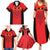 Custom Albania 2024 Football Family Matching Summer Maxi Dress and Hawaiian Shirt Come On Kuqezinjte - Wonder Print Shop