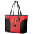 Albania 2024 Football Leather Tote Bag Come On Kuqezinjte - Wonder Print Shop