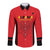 Custom Albania 2024 Football Long Sleeve Button Shirt Come On Kuqezinjte - Wonder Print Shop