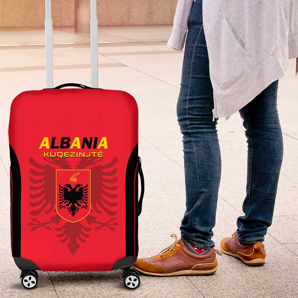 Albania 2024 Football Luggage Cover Come On Kuqezinjte - Wonder Print Shop