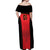 Custom Albania 2024 Football Off Shoulder Maxi Dress Come On Kuqezinjte - Wonder Print Shop