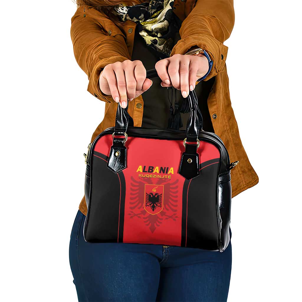 Albania 2024 Football Shoulder Handbag Come On Kuqezinjte