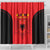 Albania 2024 Football Shower Curtain Come On Kuqezinjte