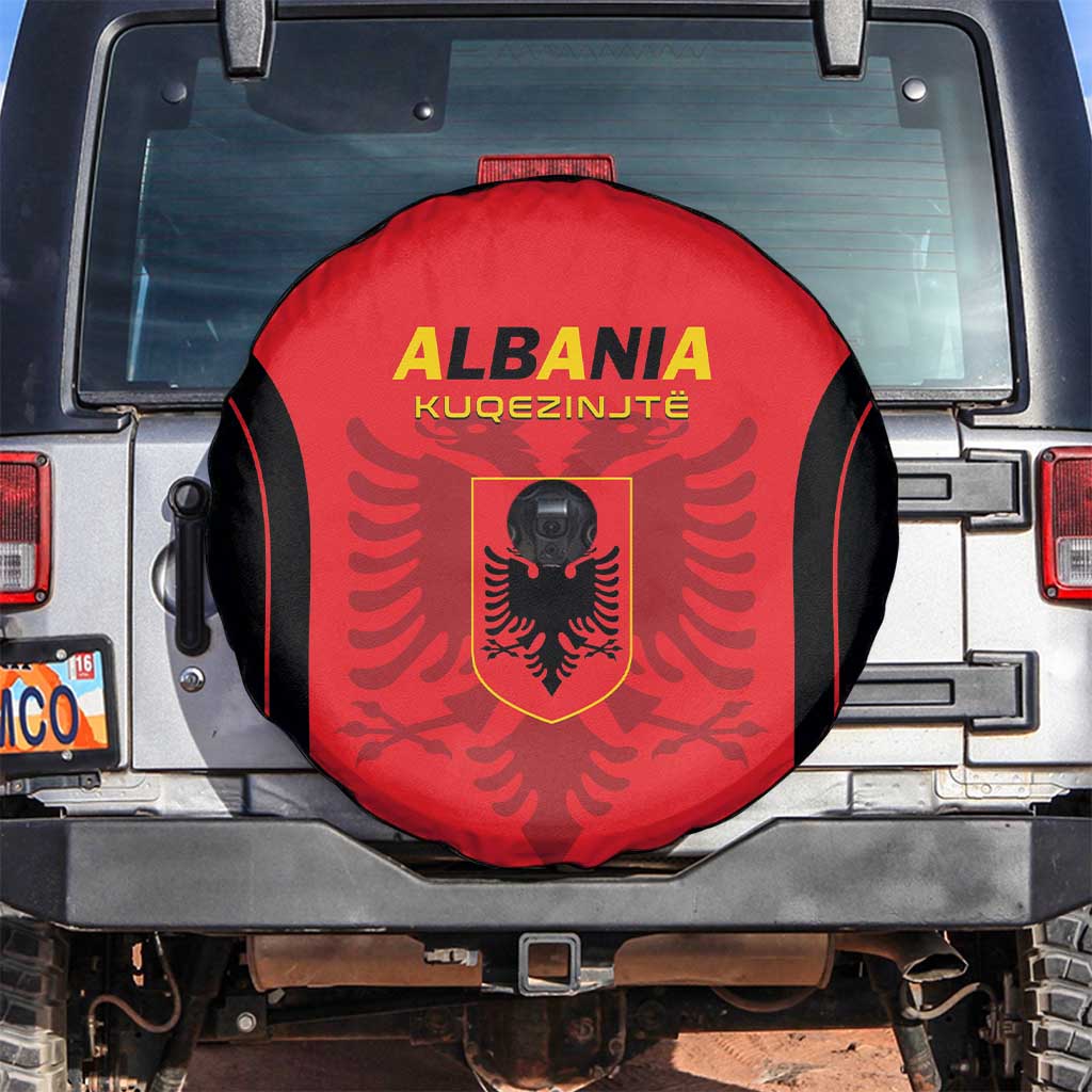 Albania 2024 Football Spare Tire Cover Come On Kuqezinjte - Wonder Print Shop