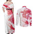 Custom Poland 2024 Football Couples Matching Off Shoulder Maxi Dress and Long Sleeve Button Shirt Orly Go Champions - Wonder Print Shop