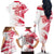 Custom Poland 2024 Football Family Matching Off The Shoulder Long Sleeve Dress and Hawaiian Shirt Orly Go Champions - Wonder Print Shop