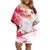 Custom Poland 2024 Football Family Matching Off Shoulder Short Dress and Hawaiian Shirt Orly Go Champions - Wonder Print Shop