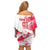 Custom Poland 2024 Football Family Matching Off Shoulder Short Dress and Hawaiian Shirt Orly Go Champions - Wonder Print Shop