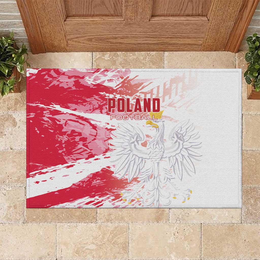 Poland 2024 Football Rubber Doormat Orly Go Champions - Wonder Print Shop