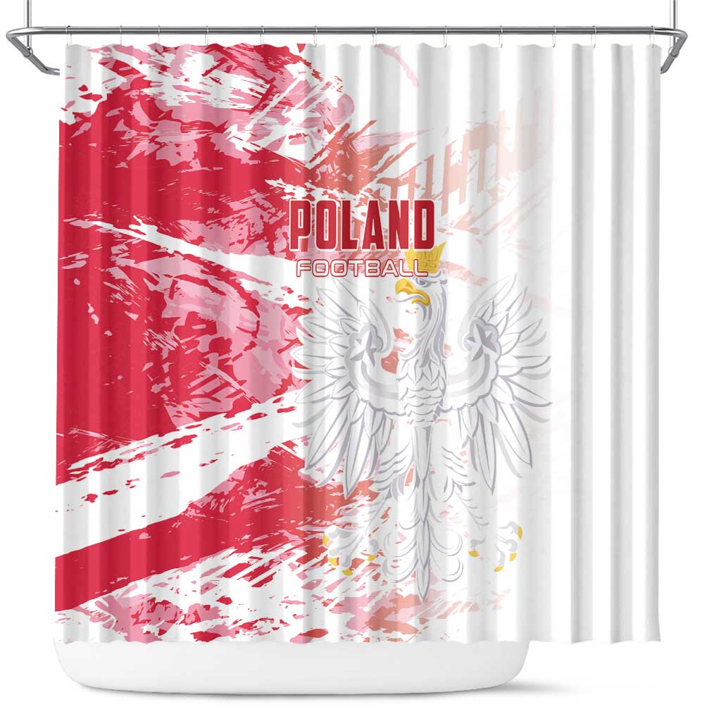 Poland 2024 Football Shower Curtain Orly Go Champions