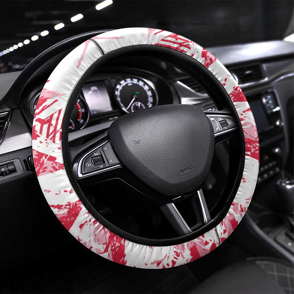 Poland 2024 Football Steering Wheel Cover Orly Go Champions - Wonder Print Shop