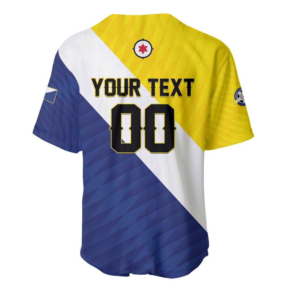 Custom Football Bonaire Baseball Jersey Boneiru Caribbean Warriors - Wonder Print Shop