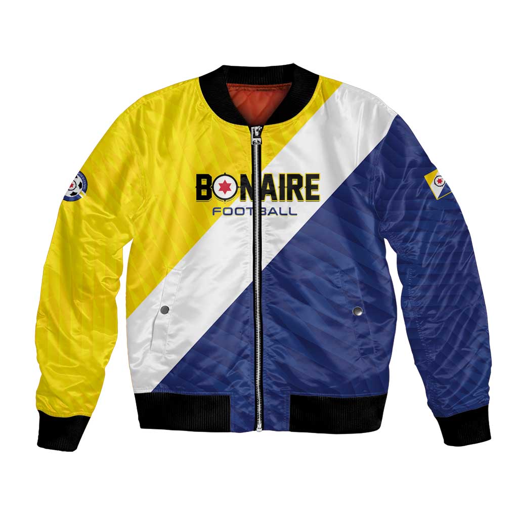 Custom Football Bonaire Bomber Jacket Boneiru Caribbean Warriors - Wonder Print Shop