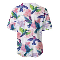 Hummingbirds Colorful Baseball Jersey Unique Stylized - Wonder Print Shop