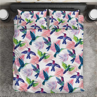 Hummingbirds Colorful Bedding Set Unique Stylized - Wonder Print Shop