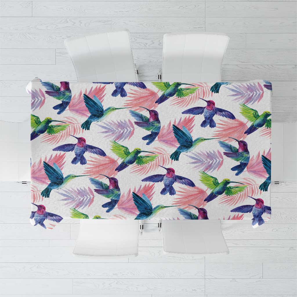 Hummingbirds Colorful Tablecloth Unique Stylized - Wonder Print Shop