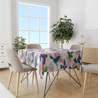 Hummingbirds Colorful Tablecloth Unique Stylized - Wonder Print Shop