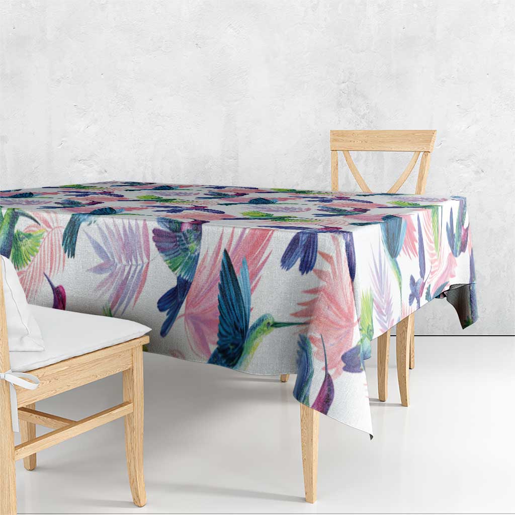 Hummingbirds Colorful Tablecloth Unique Stylized - Wonder Print Shop