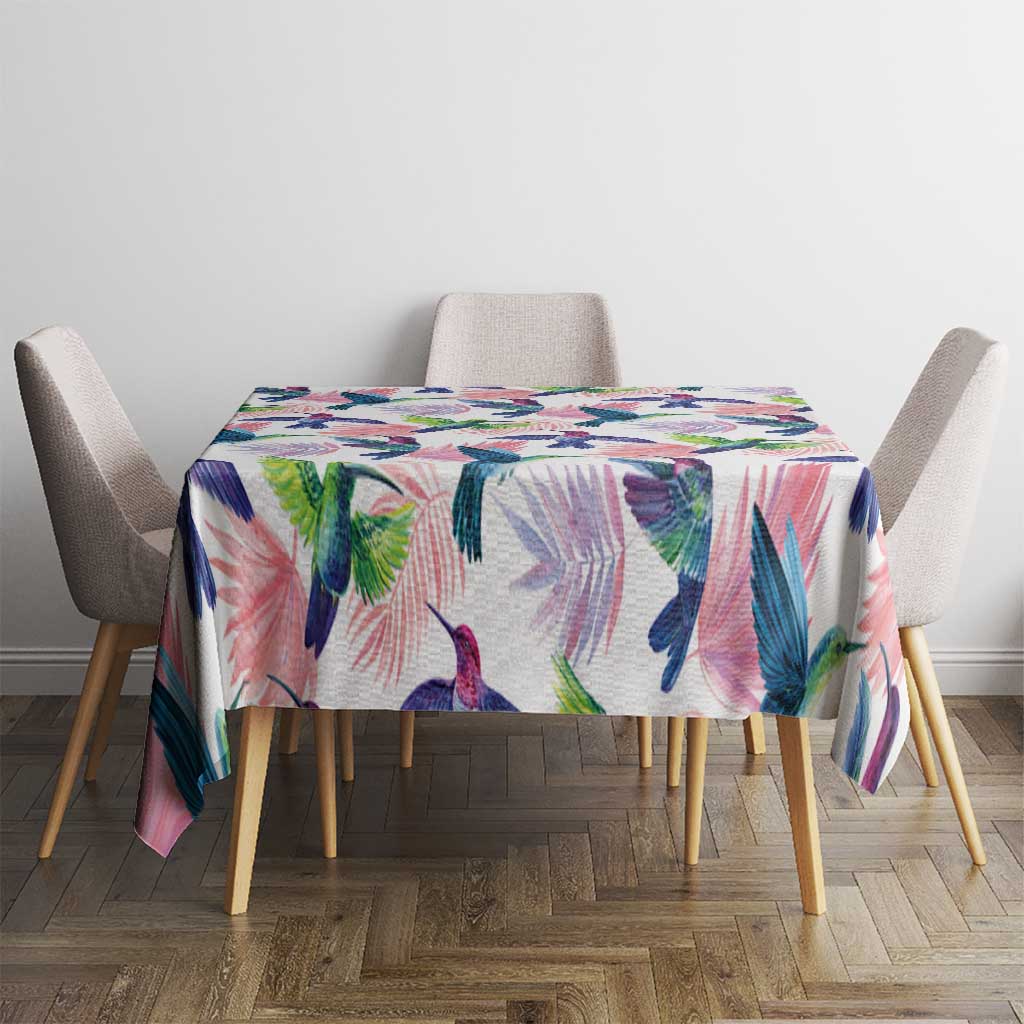 Hummingbirds Colorful Tablecloth Unique Stylized - Wonder Print Shop