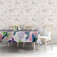 Hummingbirds Colorful Tablecloth Unique Stylized - Wonder Print Shop
