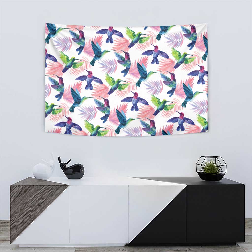 Hummingbirds Colorful Tapestry Unique Stylized - Wonder Print Shop