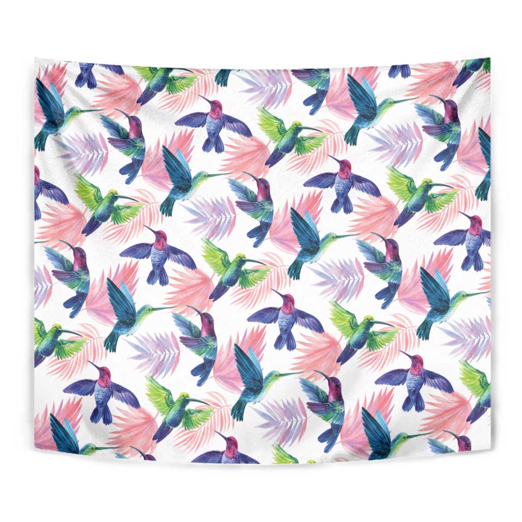 Hummingbirds Colorful Tapestry Unique Stylized - Wonder Print Shop