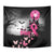 At Halloween We Think Pink Tapestry Pink Ribbon Butterflies