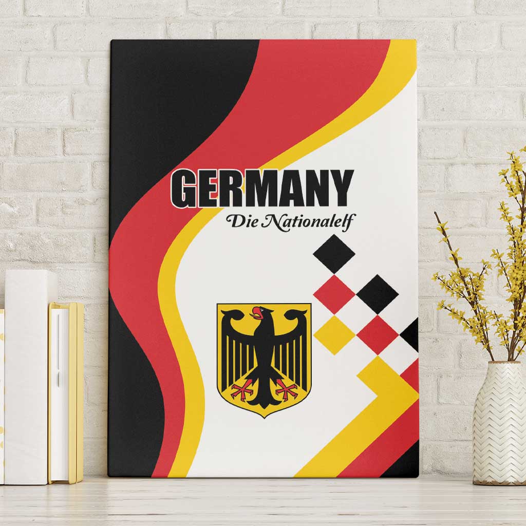 Germany Football Canvas Wall Art Auf gehts Deutschland Girls - Wonder Print Shop