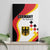 Germany Football Canvas Wall Art Auf gehts Deutschland Girls - Wonder Print Shop