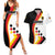 Custom Germany Football Couples Matching Summer Maxi Dress and Hawaiian Shirt Auf gehts Deutschland Girls - Wonder Print Shop