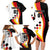 Custom Germany Football Family Matching Long Sleeve Bodycon Dress and Hawaiian Shirt Auf gehts Deutschland Girls - Wonder Print Shop