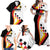 Custom Germany Football Family Matching Off Shoulder Maxi Dress and Hawaiian Shirt Auf gehts Deutschland Girls - Wonder Print Shop