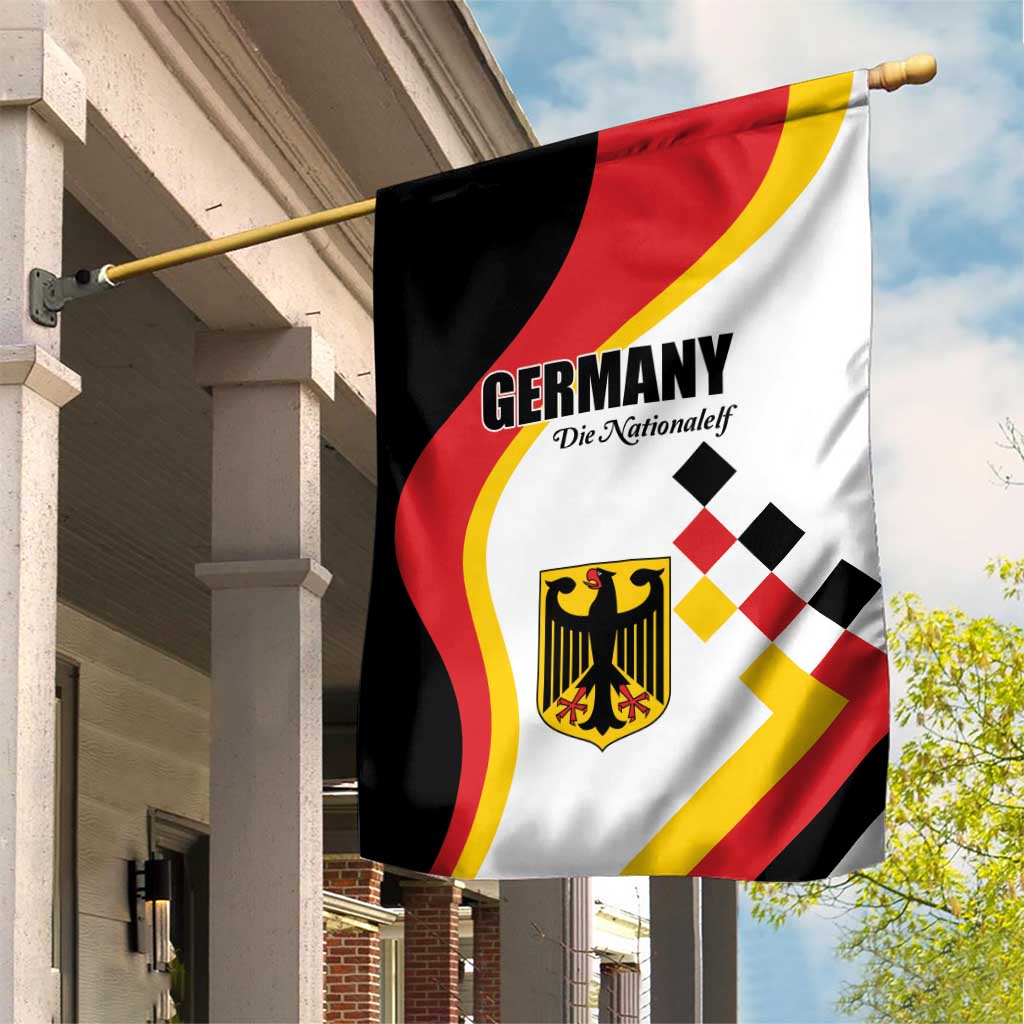 Germany Football Garden Flag Auf gehts Deutschland Girls - Wonder Print Shop